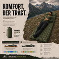 FALCON AirMat ultraleichte Campingmatte, kompakt im Rucksack verstaut