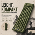 FALCON AirMat aufblasbare Isomatte mit integrierter Pumpe im Einsatz